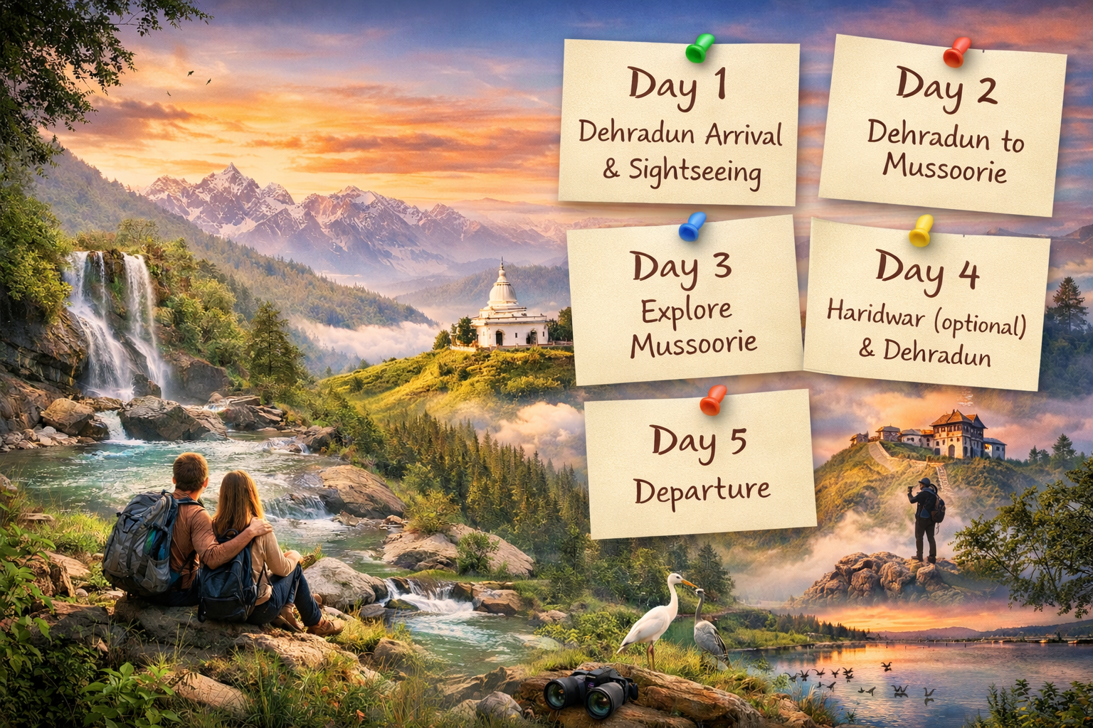 🌄Dehradun Mussoorie Hidden Places Itinerary 2026, Secret Offbeat Spots Hindi Guide