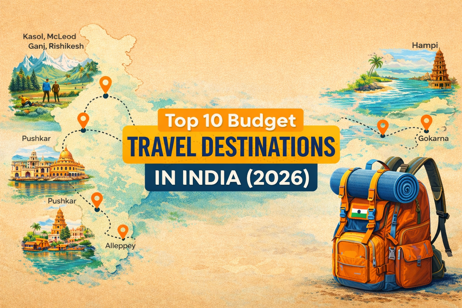 Top 10 Budget Travel Destinations in India (2026 Updated Guide with Cost Breakdown)